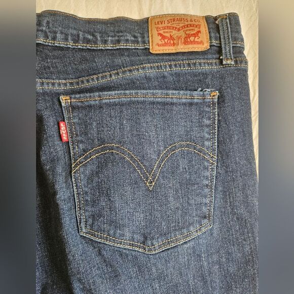 Levi's 515 Jeans Women 14 (34x30) Classic Bootcut Mid Rise Pockets Blue Western - Picture 9 of 9